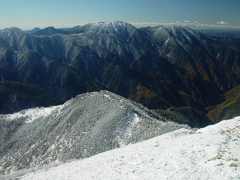 File:Mount Tekari from Mount Hijiri.jpg