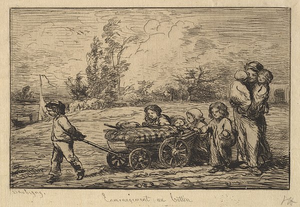 Charles-François Daubigny, Moving into the Boat, 1861