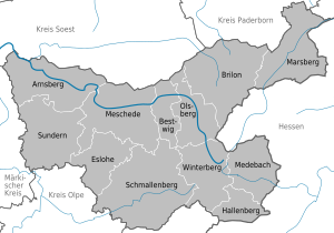 Hochsauerlandkreis: Geografie, Geschichte, Einwohnerentwicklung