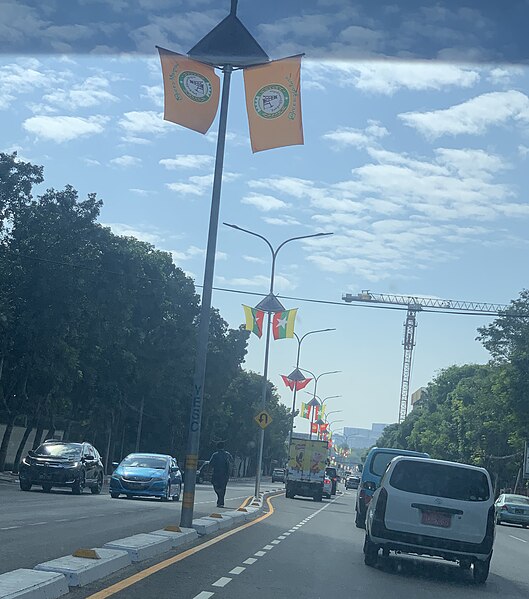 File:Myanmar States and Regions flags at the Pyay Road.jpg