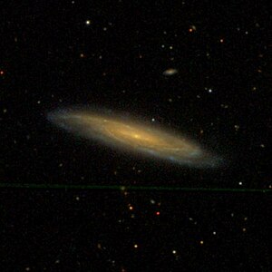 NGC 3863 & SDSS J114503.49 + 082906.7 (above), SDSS image