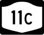 New York State Route 11C markør