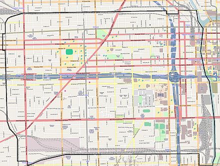 Street map of Near West Side