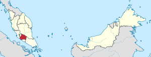 Negeri Sembilán en el mapa