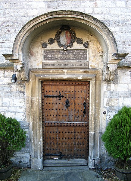 File:Newton St Loe, old school door.jpg