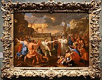 Nicolas poussin, adorazione del vitello d'oro, 1633-34.jpg
