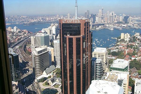 The former headquarters of Optus in North Sydney.