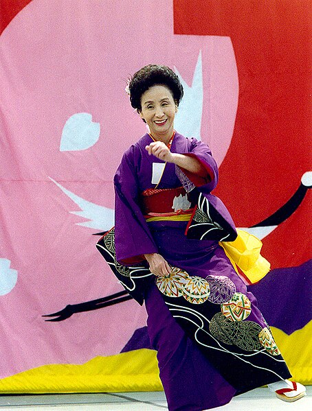 Dancer at the Northern California Cherry Blossom Festival (1990s).