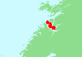 Kaart van Otterøya