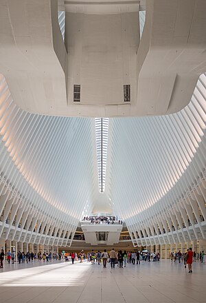 Interior of the World Trade Center Transportation Hub (Oculus)