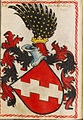 Stammwappen der Graffen von Ortenberg, Bayern, im Scheiblerschen Wappenbuch, von 1450 bis 1480
