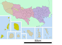 Sottoprefettura di Ōshima – Mappa