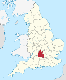 Oxfordshire (ceremonial county) in England.svg