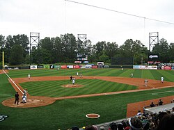 PK Park built in 2009, home of the Eugene Emeralds. PK Park.jpg