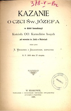 Okładka lub karta tytułowa