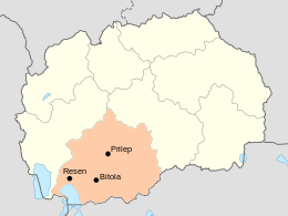 Regione di Pelagonia – Localizzazione