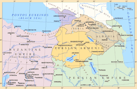 The extent of Persian Armenia.