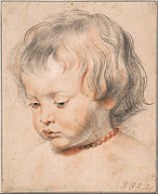 魯本斯的兒子，尼古拉斯，1621年