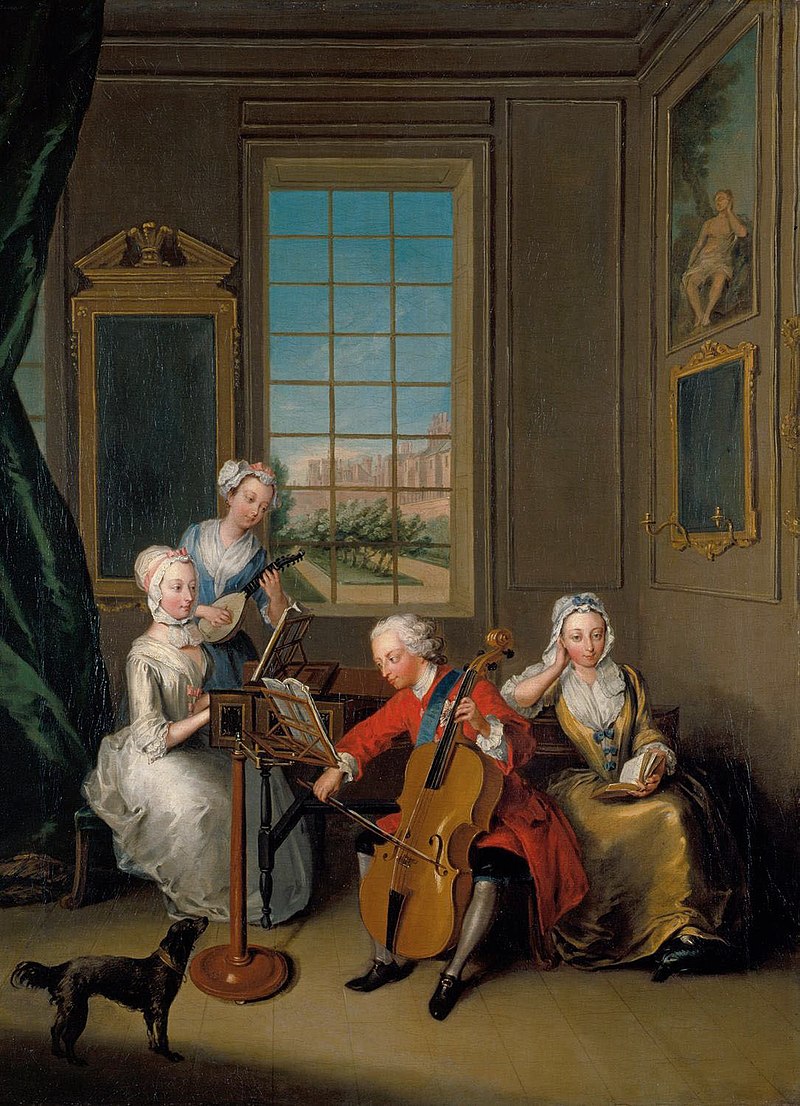 Philippe Mercier (1689-1760) - 'The Music Party', Frederick, Prince of Wales with his Three Eldest Sisters - RCIN 402414 - Royal Collection.jpg