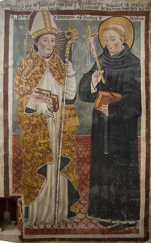 Porträtt i Santa Marias oratorium i Garbagna Novarese (1400-talet)