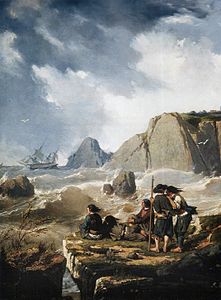 Naufrage sur la côte bretonne (1851), musée des beaux-arts de Morlaix.
