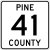 Pine County бағыты 41 MN.svg