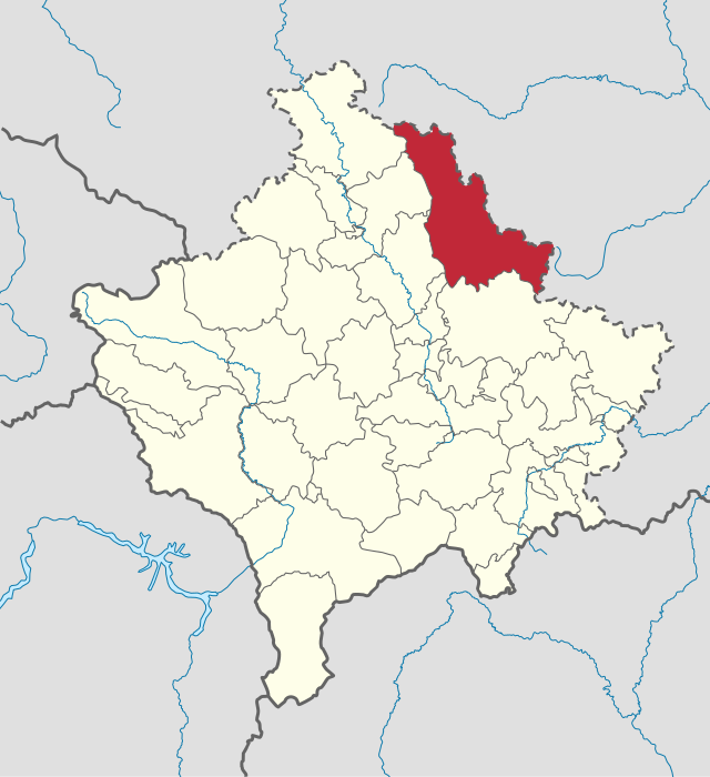 波杜耶沃市镇在科索沃的位置