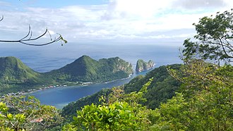 Pola Tai, Pola'uta Ridge and Vatia as seen from the Mount Alava Adventure Trail. Pola Tai view from Mount Alava Adventure Trail.jpg