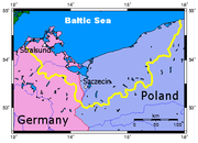 Pomerania historica ( en amarillo).