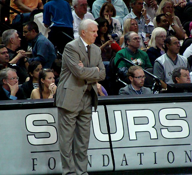 Popovich during a regular-season game in 2011