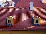 Praha - Malá Strana, Valdštejnská 14, Pálffyovský palác, střecha