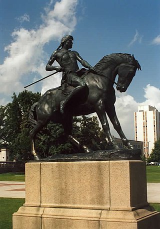 <i>On the War Trail</i> Sculpture in Denver, Colorado, U.S.