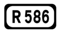 File:R586 Regional Route Shield Ireland.png