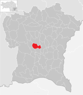 Poloha obce Raning v okrese Südoststeiermark (klikacia mapa)