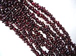 Red garnet beads. 
 JPG