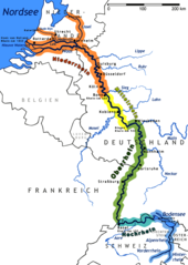 Carte du Rhin