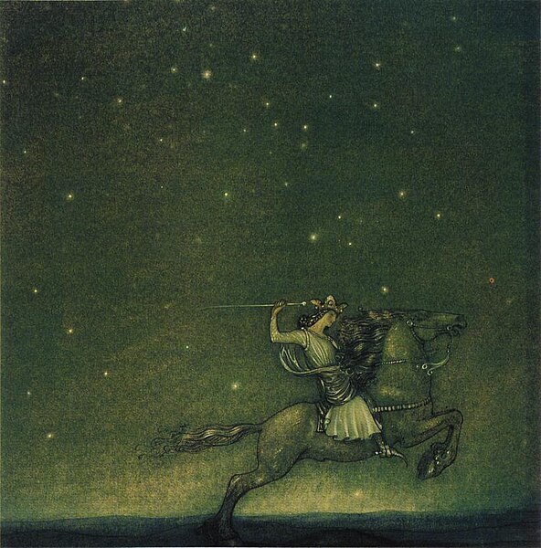 File:Riddaren rider by John Bauer 1914.jpg