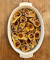 Roasted honeynut squash with pepitas and pomegranate seeds Roasted honeynut squash.jpg