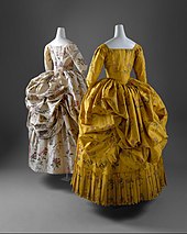 Traditional polonaise dresses, 1780-1785. Robe a la Polonaise MET DT11155.jpg