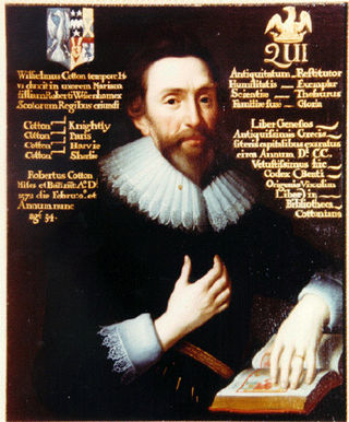 <span class="mw-page-title-main">Sir Robert Cotton, 1st Baronet, of Connington</span> English antiquarian (1571-1631)