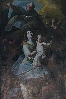 Tableau de l'autel secondaire "Vierge Marie"