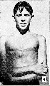 At 14, he swam the fastest time, swimming from scratch, in the Swim through Bassendean handicap race, 27 January 1945.[13]