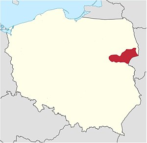 Map of the Diocese of Drohiczyn