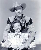 Publicity photo of Roy Rogers and Gail Davis, 1948 Roy Rogers and Gail Davis 1948.jpg