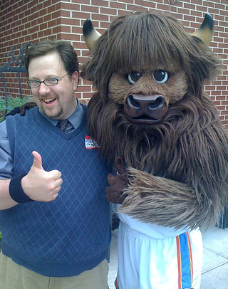 <span class="mw-page-title-main">Rumble the Bison</span> Official mascot of the Oklahoma City Thunder