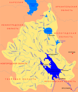 Рыбинск су қоймасы мен Ақ көл бассейні