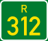 Региональная трасса R312 щит