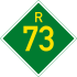 Provinsiale roete R73 shield