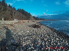 State Route 105, North Cove, Washington, January 2020 SR105 Jan2020.jpg