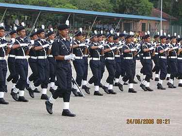 SUKSIS Parade in UiTM SUKSIS parade commander.jpg